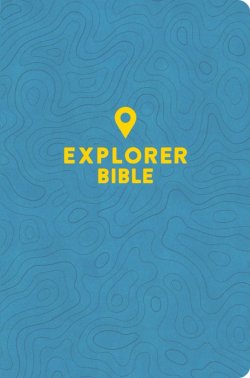 CSB Explorer Bible For Kids, Sky Blue Leathertouch