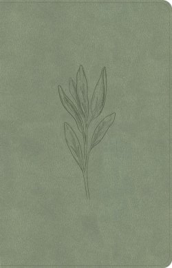 KJV Thinline Bible, Sage Suedesoft Leathertouch