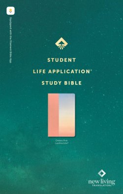 NLT Student Life Application Study Bible, Filament Enabled (LeatherLike, Ombre Pink, Red Letter)