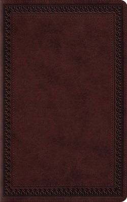 ESV Large Print Value Thinline Bible (TruTone, Mahogany, Border Design)