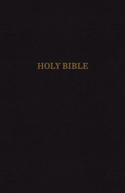 KJV, Reference Bible, Giant Print, Bonded Leather, Black, Indexed, Red Letter Edition