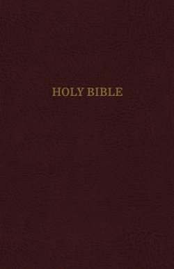 KJV, Reference Bible, Personal Size Giant Print, Bonded Leather, Burgundy, Indexed, Red Letter Edition