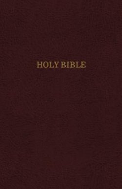 KJV, Reference Bible, Super Giant Print, Leather-Look, Burgundy, Red Letter Edition