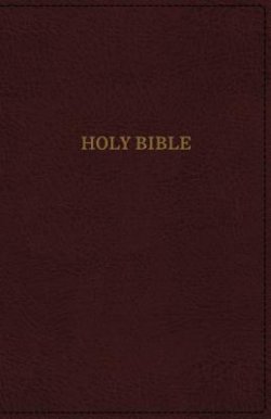 KJV, Deluxe Reference Bible, Super Giant Print, Imitation Leather, Burgundy, Red Letter Edition