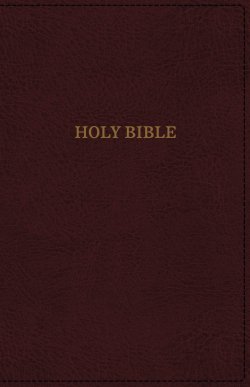 KJV, Deluxe Reference Bible, Super Giant Print, Imitation Leather, Burgundy, Indexed, Red Letter Edition