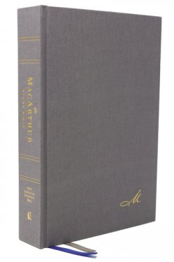 NASB, MacArthur Study Bible, Gray Hardcover, 1995 Text, Comfort Print