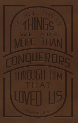 KJV Holy Bible: Large Print with 53,000 Cross References, Brown Genuine Leather, Red Letter, Comfort Print: King James Version (Verse Art Cover Collection)