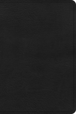 CSB Large Print Compact Reference Bible, Black LeatherTouch