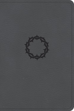 CSB Large Print Compact Reference Bible, Stone LeatherTouch