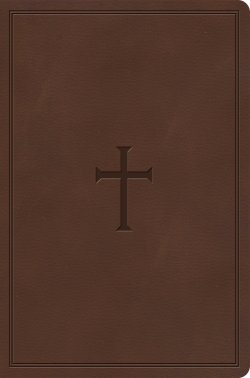 CSB Giant Print Reference Bible, Brown LeatherTouch, Indexed