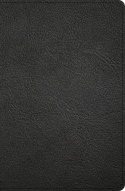 KJV Personal Size Giant Print Bible, Black Genuine Leather