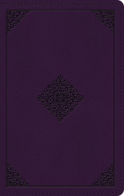 ESV Large Print Personal Size Bible, Red Letter (TruTone, Lavender, Ornament Design)