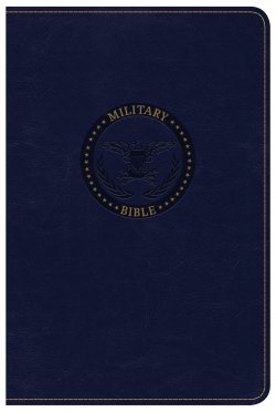 CSB Military Bible, Navy Blue Leathertouch