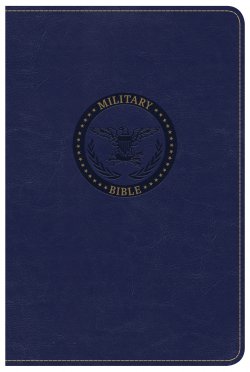 CSB Military Bible, Royal Blue Leathertouch