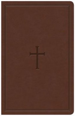 KJV Large Print Personal Size Reference Bible, Brown Leathertouch
