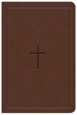 KJV Large Print Compact Reference Bible, Brown LeatherTouch