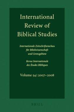 International Review of Biblical Studies, Volume 54 (2007-2008)