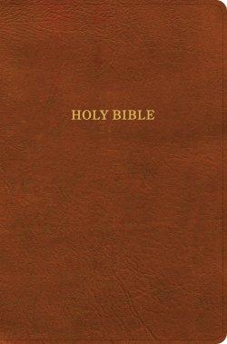 KJV Giant Print Reference Bible, Burnt Sienna LeatherTouch