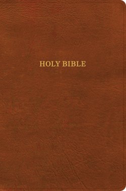 KJV Giant Print Reference Bible, Burnt Sienna LeatherTouch, Indexed