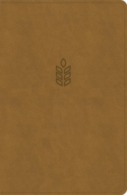 CSB Personal Size Giant Print Bible, Camel Suedesoft