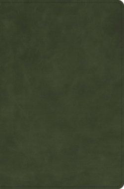CSB Single-Column Compact Bible, Zipper Closure, Olive