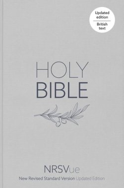 NRSVue Holy Bible, Pale Grey Hardback, Olive Illustration, Navy Ribbon Marker, British Text, NRSVue New Revised Standard Version Updated Editio