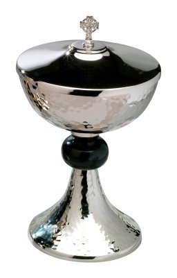 Ciborium with Golden Plated Inside H 24 cm