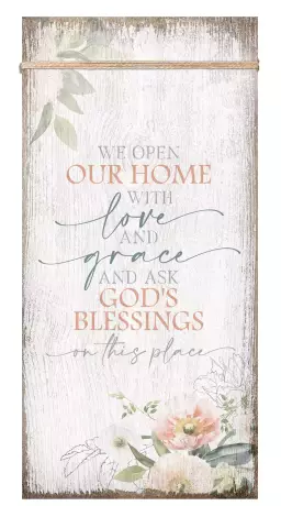 Plaque-Timeless Twine-We Open Our Home