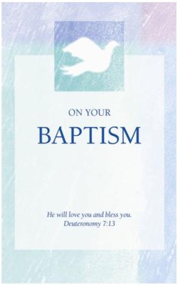 Baptism Card Green - Pack of 6