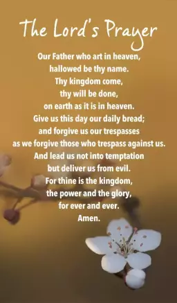 Prayer Card - The Lord's Prayer