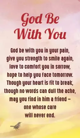 God Be With You Prayer Card Pack of 20