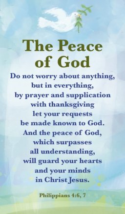 Prayer Card Peace of God