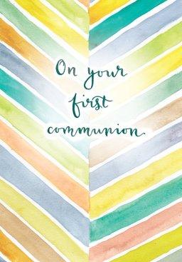 On Your First Communion- Standard Card