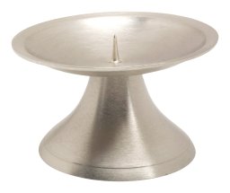 Nickel Plated Candlestand with Small Thorn D 9 cm