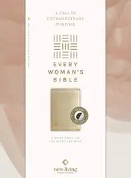 NLT Every Woman's Bible (LeatherLike, Soft Gold, Indexed, Red Letter, Filament Enabled)