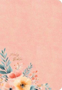 CSB Large Print Personal Size Reference Bible, Peach