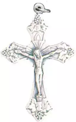 Metal Crucifix 1 3/4 inch