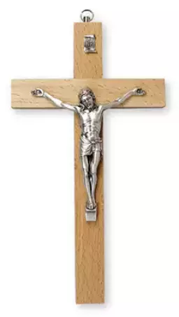Pear Wood Crucifix  8 inch