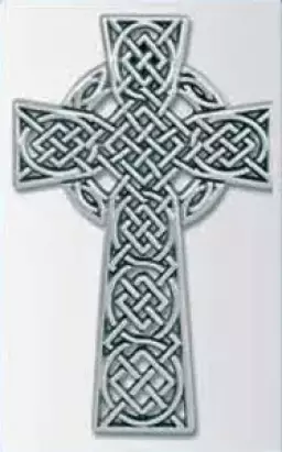 Pewter Celtic Cross  5 inch