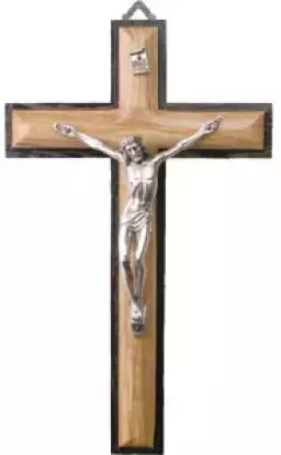 Olive Wood Crucifix 7 3/4 inch/Metal Corpus