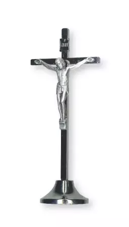Standing Metal Crucifix 5 inch