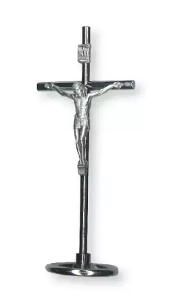 Standing Metal Crucifix 4 1/4 inch