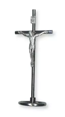 Standing Metal Crucifix 6 1/4 inch