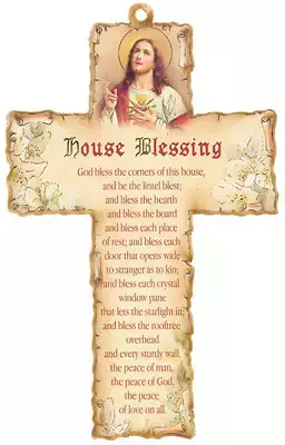 Wood Cross 6 inch/House Blessing