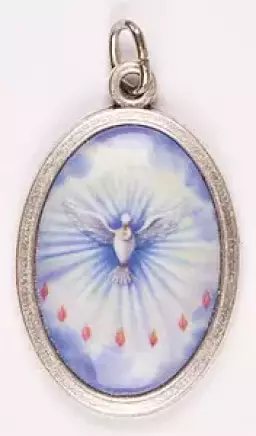 Medal - Oxidised/Holy Spirit Picture