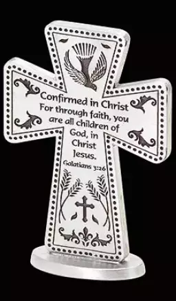 Confirmation Pewter Cross/3 inch Standing