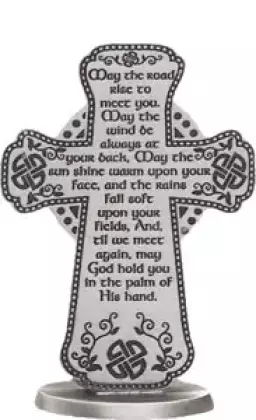 Standing Cross 3 inch/Irish Blessing