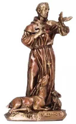 Veronese Resin Statue/3 1/2 inch St.Francis