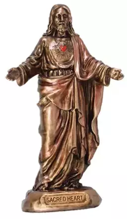Veronese Resin Statue/3 1/2 inch Sacred Heart