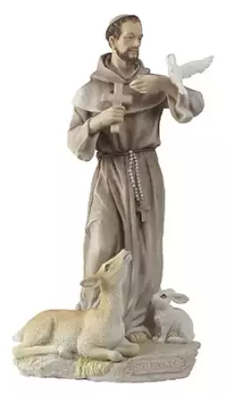 Veronese Resin Statue 8 1/2 inch St.Francis